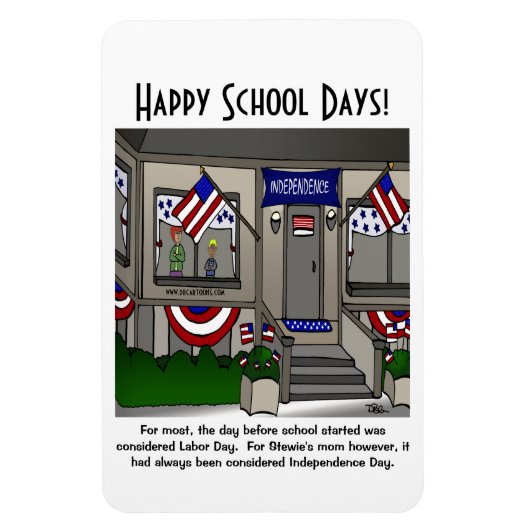 Happy School Days Wenskaart Magneet (Verticaal)