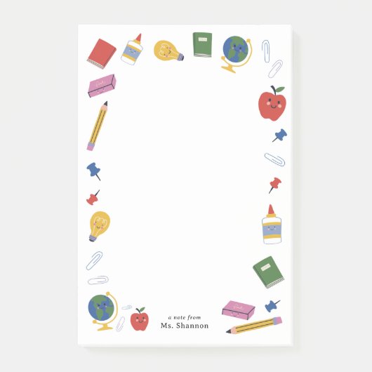 Happy School levert notitie van de leraar Post-it® Notes (Voorkant)