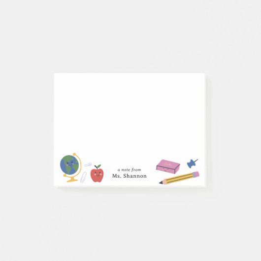 Happy School levert notitie van de leraar Post-it® Notes (Voorkant)