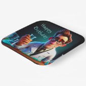 Happy Scientist Verjaardag Papieren Bordje (Gebogen)