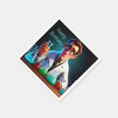 Happy Scientist Verjaardag Servet (Hoek)