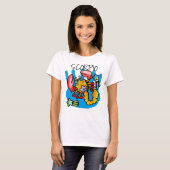 Happy Scorpio met ster T-shirt (Voorkant volledig)
