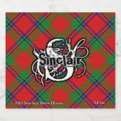 Happy Scotsman Clan Sinclair Bier Etiket (Enkel label)