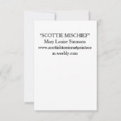 HAPPY SCOTTIE BIRTHDAY KAART (Achterkant)