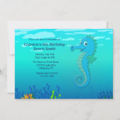 Happy Seahorse uitnodiging (Voorkant)