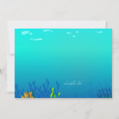 Happy Seahorse uitnodiging (Achterkant)