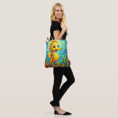 Happy Seahorse Underwater Art - Kids Ocean Tote Bag (Op model)