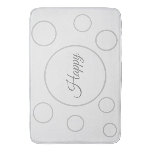 Happy Seamless Circles Badmat (Voorkant Verticaal)