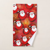 Happy Seamless Santa Claus Pattern Bad Handdoek (Handdoek)
