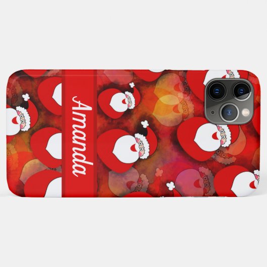 Happy Seamless Santa Claus Pattern Case-Mate iPhone Case (Achterkant (horizontaal))