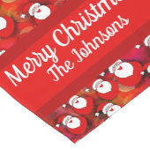 Happy Seamless Santa Claus Pattern Korte Tafelloper (Hoek)