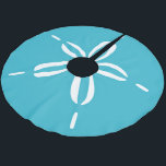 Happy Seashore | Strand Zand Dollar Kerstmis Kerstboom Rok<br><div class="desc">Strand thema Kerstboom rok heeft een tropische turquoise en witte zand dollar zeeschelp ontwerp. Ideaal voor liefhebbers van strand en zee,  en thema's voor kustkerstdecors. Origineel kunstwerk KL Stock.</div>