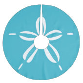 Happy Seashore | Strand Zand Dollar Kerstmis Kerstboom Rok (Voorkant)