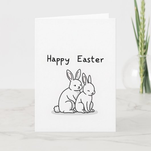 Happy Season Rabbit Friend Card Kaart (Voorkant)