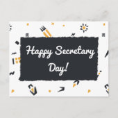 Happy Secretary Day Feestdagenkaart (Voorkant)