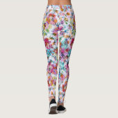 HAPPY SEED LEGGINGS WATERVERF BLOEMEN W / MONOGRAM (Achterkant)