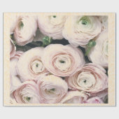 HAPPY SEED WRAPPING BLEKE PINK ROSES GIFT WRAPPING CADEAUPAPIER (Vlak)