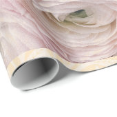 HAPPY SEED WRAPPING BLEKE PINK ROSES GIFT WRAPPING CADEAUPAPIER (Rol Hoek)