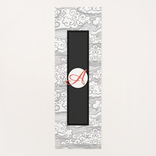 HAPPY SEEY YOGA Mat MET JAPANESE CLOUDS MONOGRAM (Voorkant)