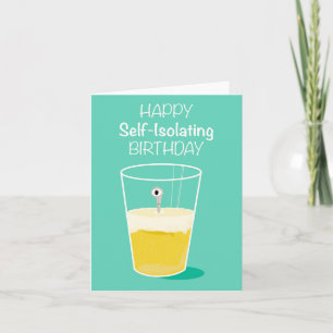 Happy Self Isolation Verjaardag Kaart