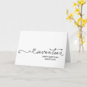 Happy Seventeenth Birthday Turning Seventeen 17th Kaart (Gele Bloem)