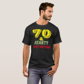 Happy seventieth Birthday T-shirt (Voorkant volledig)