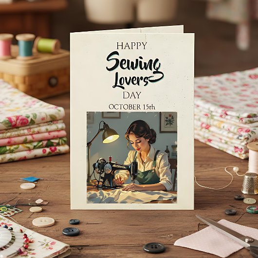 Happy Sewing Lovers Day | 15 oktober Kaart
