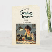 Happy Sewing Lovers Day | 15 oktober Kaart (Voorkant)