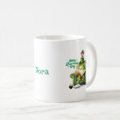 Happy Shamrock Day Roze Teddy Beer en Kikker Koffiemok (Voorkant rechts)