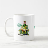 Happy Shamrock Day Roze Teddy Beer en Kikker Koffiemok (Links)
