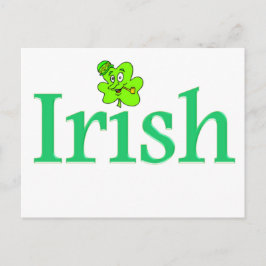 Happy Shamrock Irish Lucky Green Pipe Briefkaart