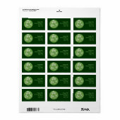 Happy Shamrocks-adreslabel Etiket (Full Sheet)