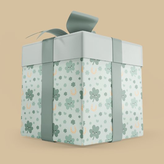 Happy Shamrocks St. Patrick's Day Cadeaupapier