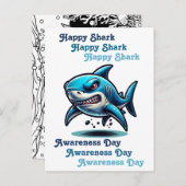 Happy Shark Awareness Day | 14 juli Briefkaart (Voorkant / Achterkant)
