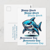 Happy Shark Awareness Day | 14 juli Briefkaart (Voorkant / Achterkant)