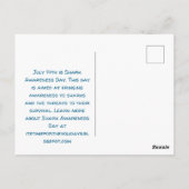 Happy Shark Awareness Day | 14 juli Briefkaart (Achterkant)