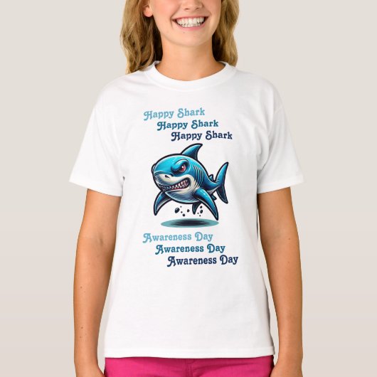 Happy Shark Awareness Day | 14 juli T-shirt (Voorkant)