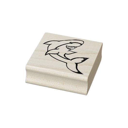 Happy Shark Rubberstempel (Stempel)
