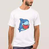 Happy Shark Snack T-shirt (Voorkant)
