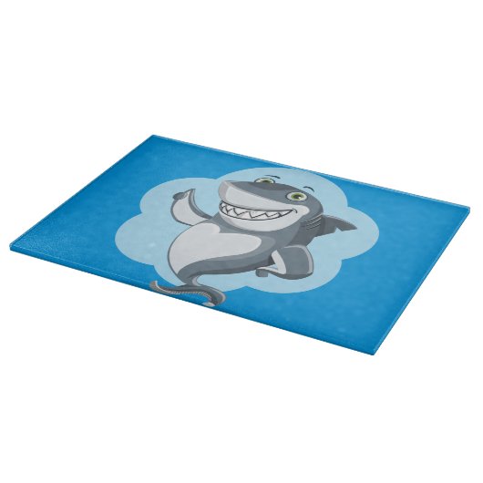 Happy shark snijplank (Hoek)