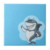 Happy shark tegeltje (Voorkant)
