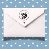 Happy Shark Theme Zelfinktende Stempel