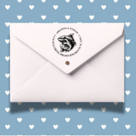 Happy Shark Theme Zelfinktende Stempel