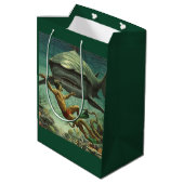 Happy Shark Week Medium Cadeauzakje (Achterkant Gekanteld)