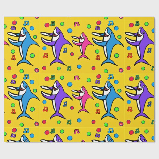 HAPPY SHARKS CADEAUPAPIER (Vlak)