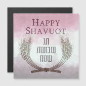 Happy Shavuot - Chag Shavuot Sameach Magnet Card (Voorkant / Achterkant)