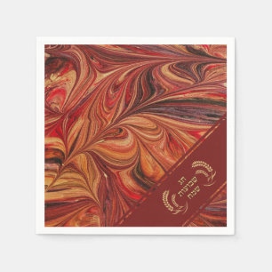 Happy Shavuot Feast of Weeks Hebreeuwse Papier Servet