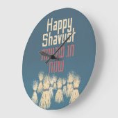 Happy Shavuot - Hag Shavuot Sameach in Hebrew Grote Klok (Hoek)