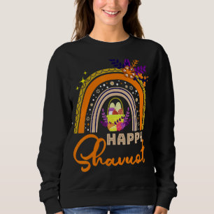 Happy Shavuot Jewish Rainbow Hebrew Judaism Holida Trui