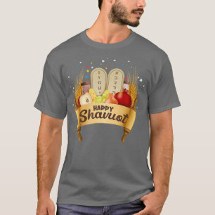 Happy Shavuot Joods feest Hebreeuws jodendom T-shirt